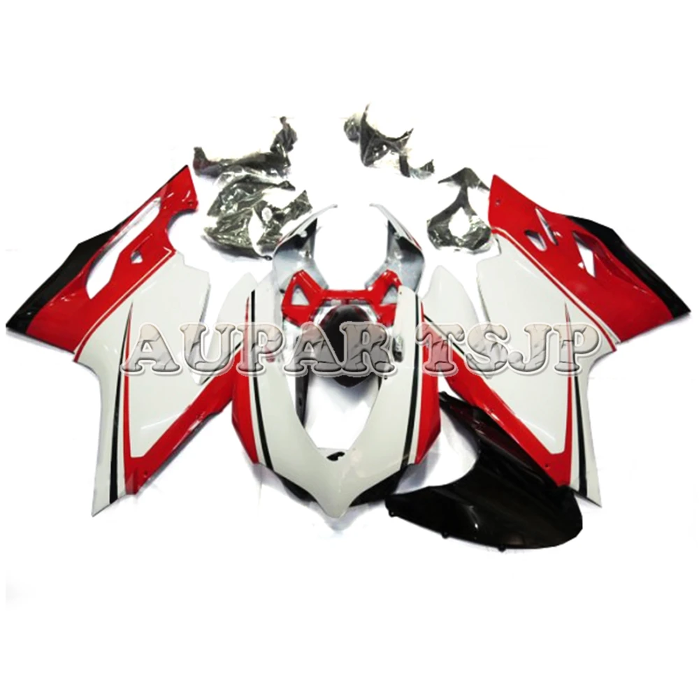 

Best Motorbike Bodywork kit For Ducati 2012 2013 899 1199 12 13 Fairings ABS Injection Molding Plastic Bodywork White Red Lowers