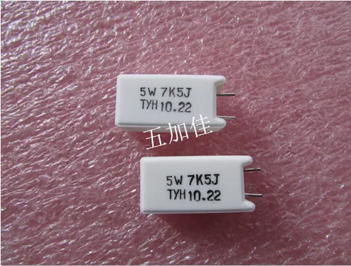 

Оригинальный новый 100% Импорт 5 Вт 7K5J 7,5 K вертикальное сопротивление цемента (индуктор)