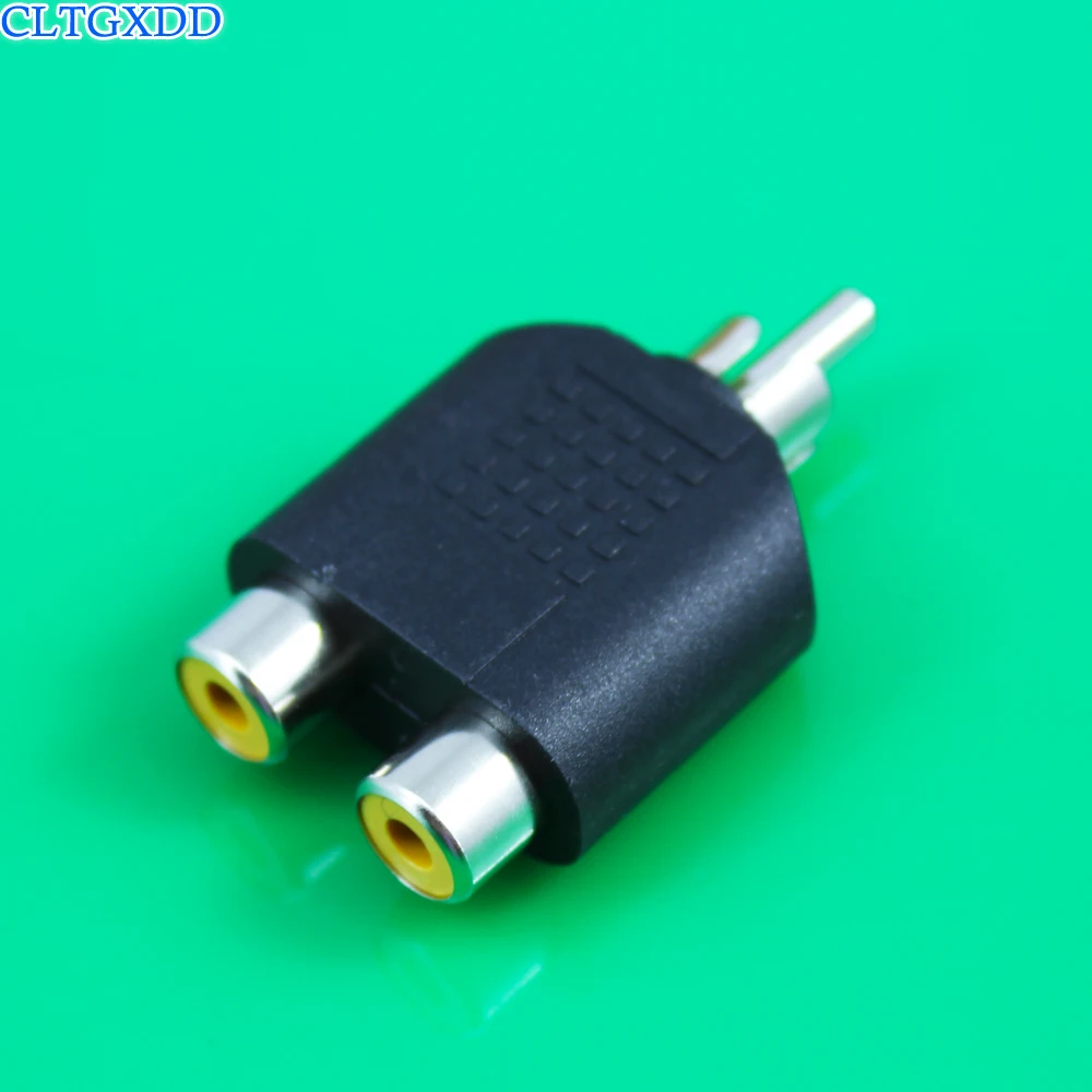 Cltgxdd 1 Штекерный разъем на 2/двойной гнездовой RCA AV аудио Y образный разветвитель