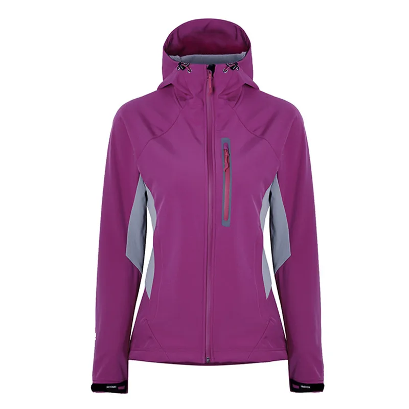 2017 зимний впечатление Брендовые женские softshell руно ветрозащитный