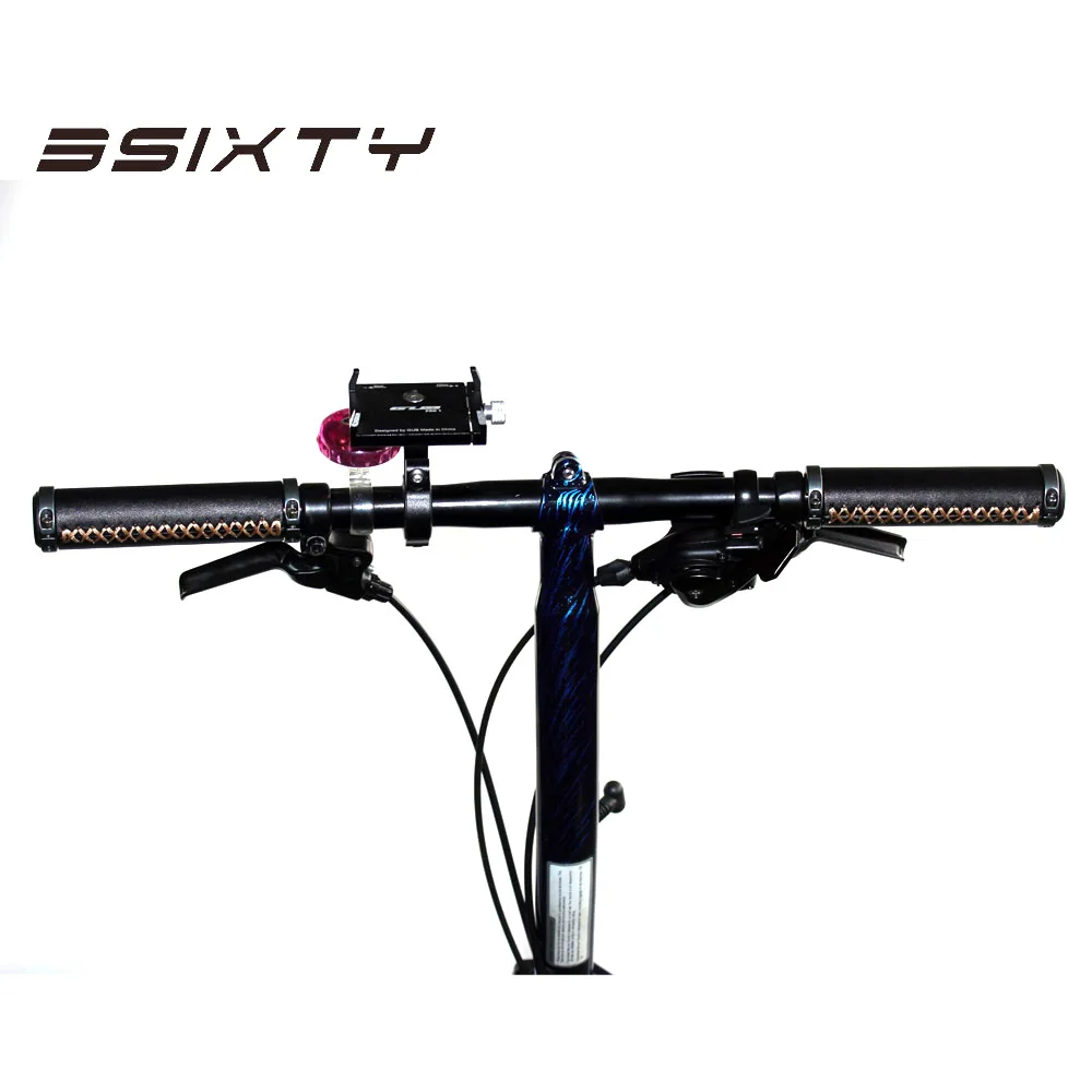 3SIXTY сплав натуральная кожа руль ручки для Brompton, MTB горный велосипед и складной велосипед коричневый