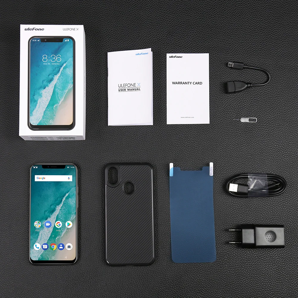 Смартфон Ulefone X Android 8 1 5 85 &quotHD + MT6763 Octa Core 4 Гб 64 Face ID 16MP двойная задняя камера