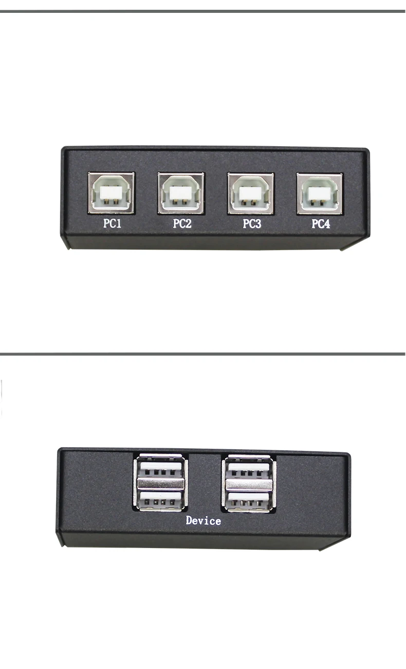 IT-well USB Ручной распределительный переключатель селекторы KVM переключатели 4 порта концентратор для флэш-принтера клавиатуры mous P4 PC Поделиться 4 USB устройства