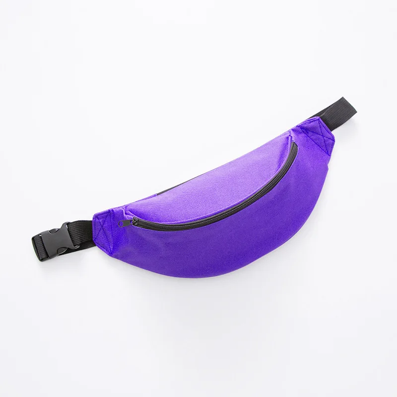 Purple Fanny pack REREKAXI модная Водонепроницаемая Женская поясная сумка из полиэстера, походная Мужская поясная сумка с банановым ремнем, сумки для путешествий, нагрудный ремень, сумка - Цвет: Purple Fanny pack