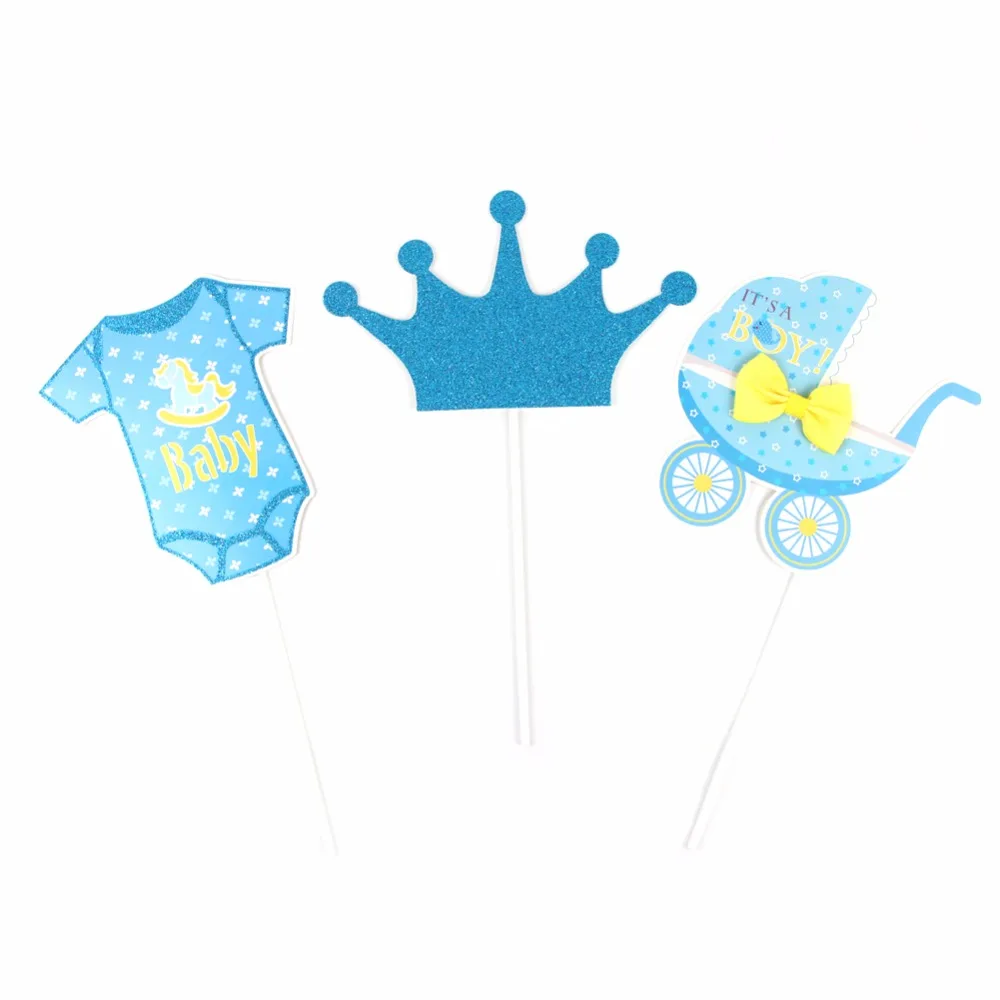 Это мальчик душа ребенка партия Photo Booth Реквизит комплекты на палочки