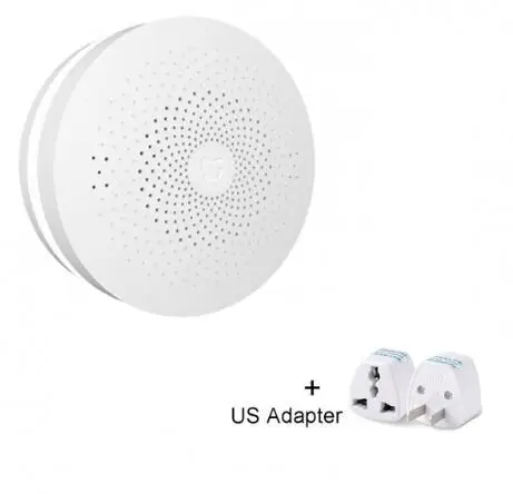 With US Adapter Обновление Xiao mi Aqara mi Smart Многофункциональный шлюз 2 WiFi Пульт дистанционного управления центром RGB светильник обновленная версия устройства домашней безопасности - Цвет: With US Adapter