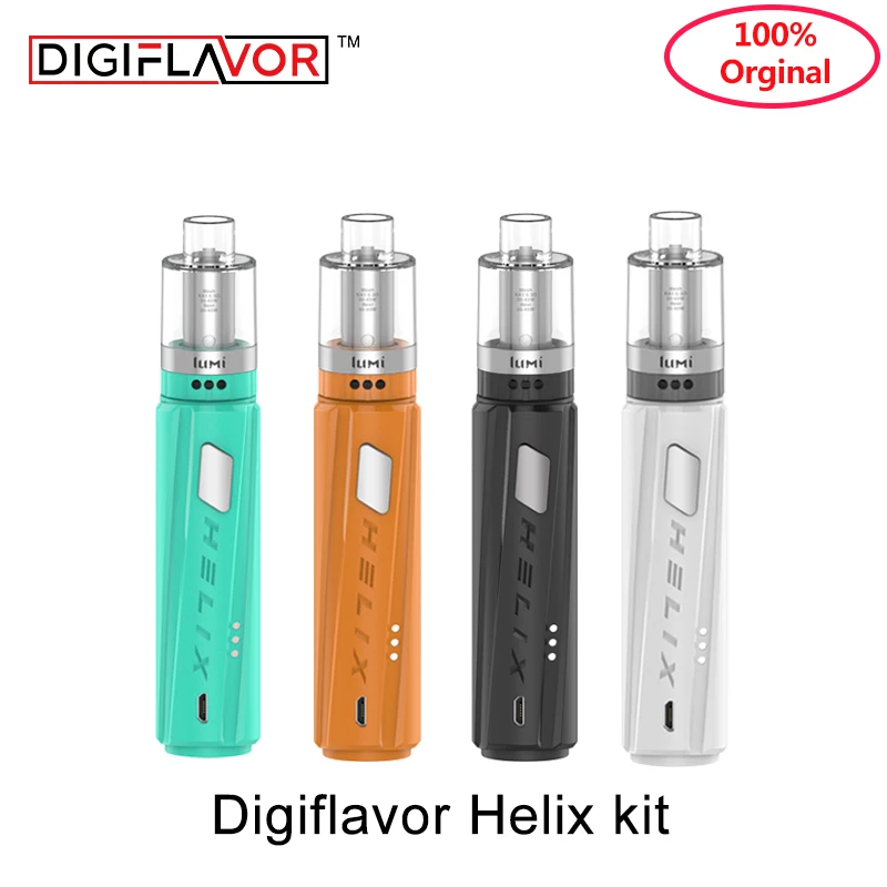 2 шт. набор перьевых сигарет Digiflavor Helix starter Kit с мл/4 мл lumi tank по одной 18650 электронная