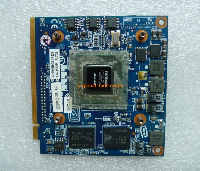Nalgae магазин оригинальный 8400 м GS MXM II DDR2 256MB G86 630 A2 VGA Графическая видеокарта для