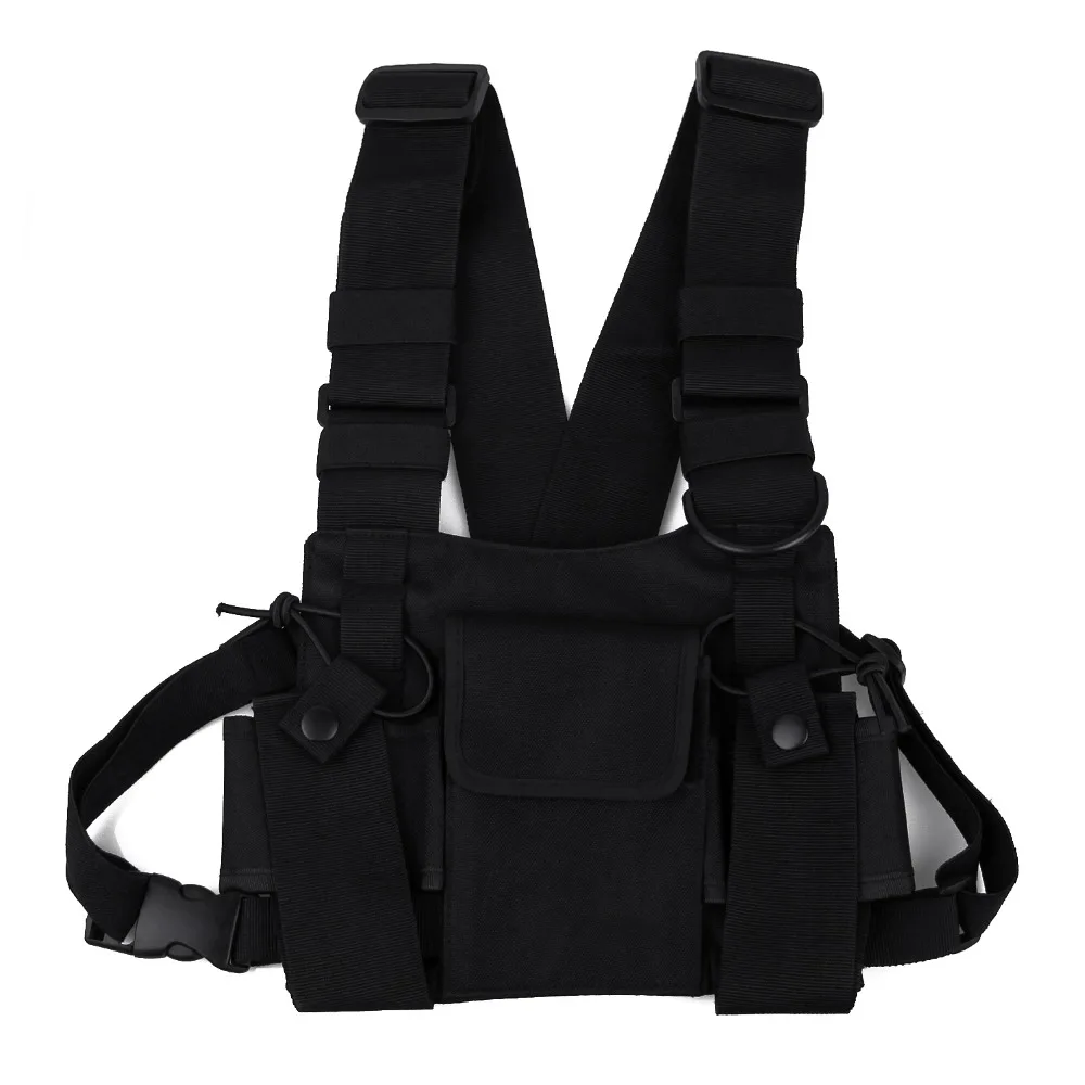 

Radio Harness chest Front Pack Pouch Holster Vest Rig Carry bag for Baofeng UV-5R UV-82 UV-9R BF-888S TYT Motorola Walkie Talkie