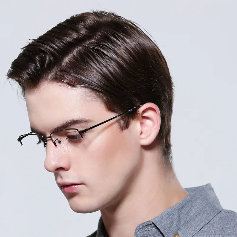 Мужская оправа для очков FENCHI винтажные прозрачные очки близорукости с синими