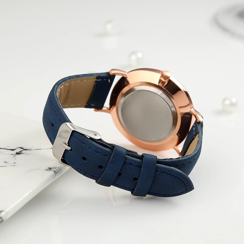 Часы женские кварцевые аналоговые с кожаным ремешком|Женские наручные часы| |