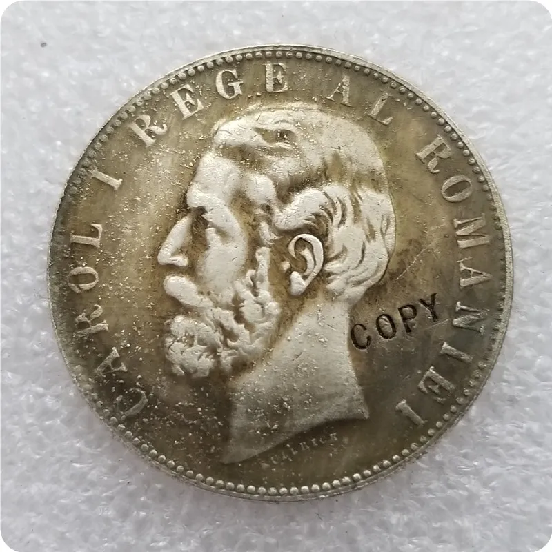 Румыния 5 Lei 1885 1901 копии памятных монет-копии монет медаль коллекционные монеты |