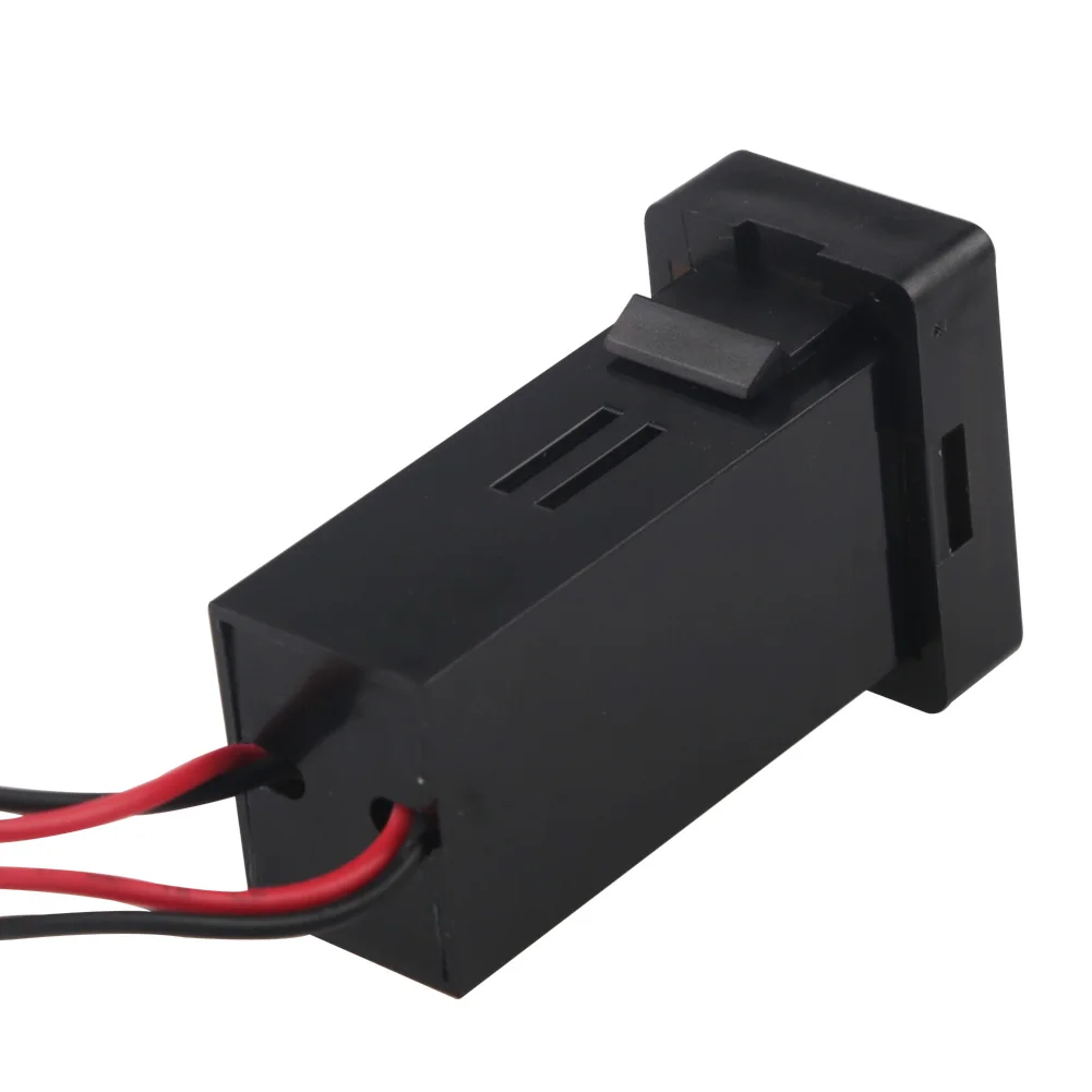 Для TOYOTA автомобильное usb-устройство для зарядки телефона USB Порты и разъёмы приборной панели вольтметр 5V 2.1A автомобильный вольтметр Дисплей Зарядное устройство адаптер прикуривателя