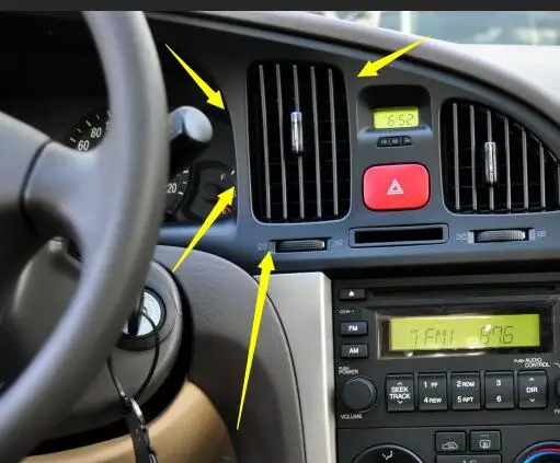 Для hyundai Elantra приборная панель воздуха на выходе, кондиционер воздуха на выходе, сопло, выбор