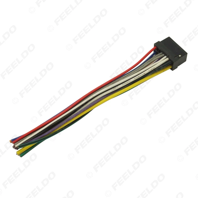 FEELDO Универсальный 16Pin автомобильный жгут проводов адаптер разъем в автомобиль DVD