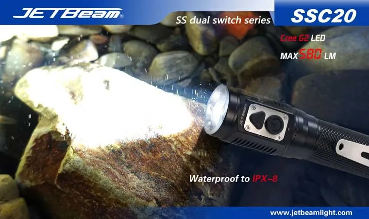Фонарик SSC20 Cree XM G2 светодиодный 580 люмен светодиодный фонарик на каждый день совместим с 18650 батарея для самообороны