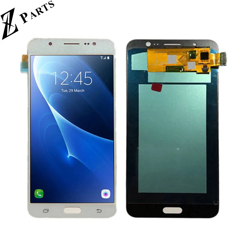 Super Amoled для samsung Galaxy J7108 J7109 J7 ЖК-дисплей+ кодирующий преобразователь сенсорного экрана в сборе Замена
