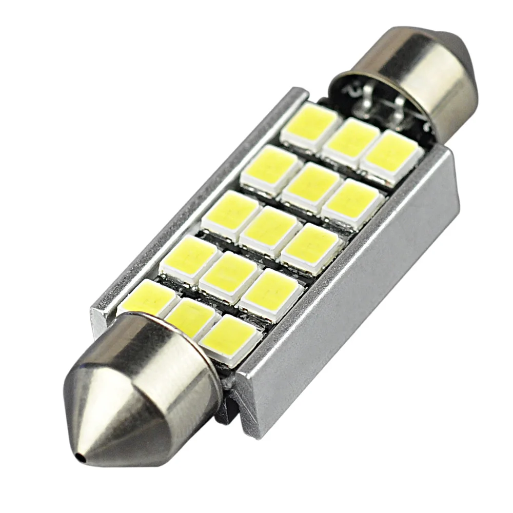Светодиодные лампы JIACHI 10 x для салона автомобиля 12 В C5W 41 мм 6451 15SMD 2835 светодиодные