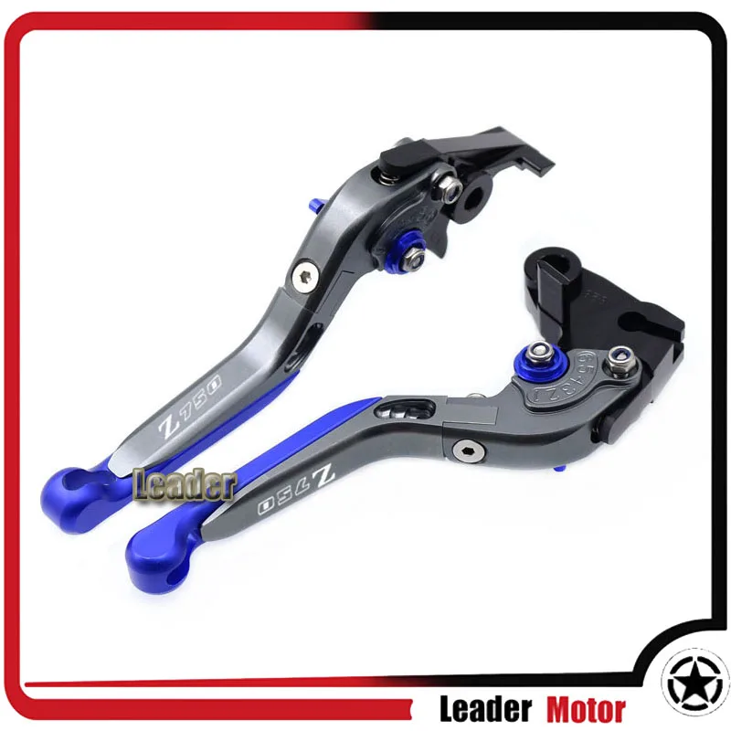 P Для KAWASAKI Z750 Z 750 2007-2012 Аксессуары для мотоциклов Откидное Выдвижная сцепные рычаги логотип Z750 зеленый - Цвет: P
