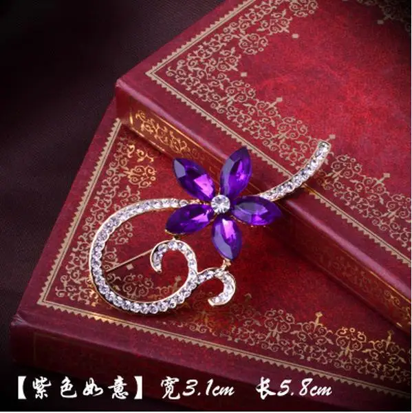 Кристалл высокого качества брошь броши мисс свитер кардиган приталенный жакет