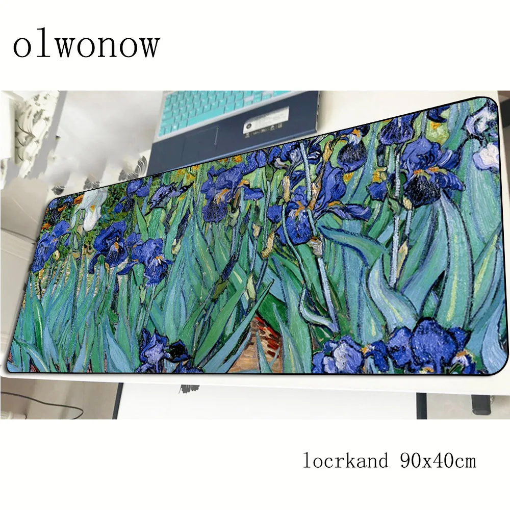 Ван Гог коврик для мыши 90x40 см подарок на Хэллоуин игровой коврик для мыши геймер коврик 3d игровой компьютерный стол padmouse клавиатура большие игровые коврики