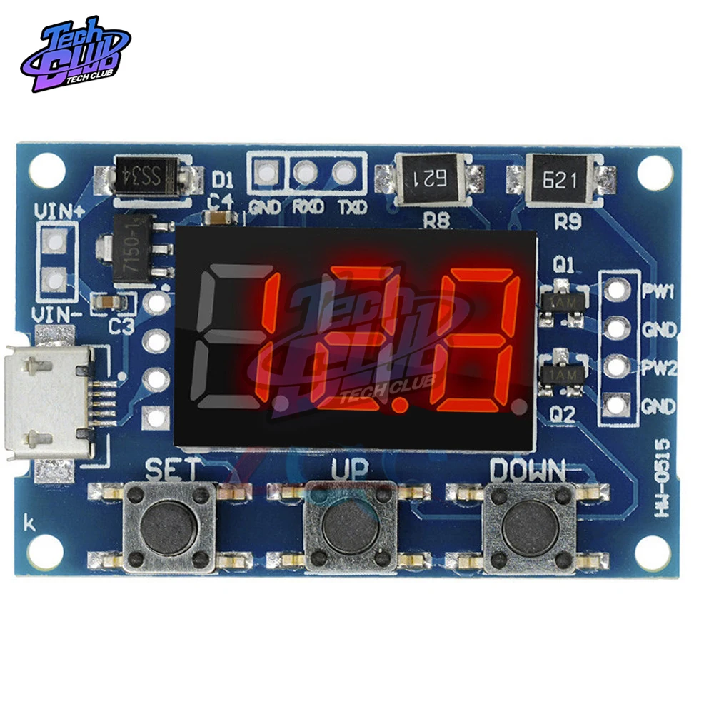 DC 5-30V Micro USB 5V power независимый pwm генератор сигналов 2 канала двойной способ цифровой светодиодный Рабочий цикл частота импульса доска