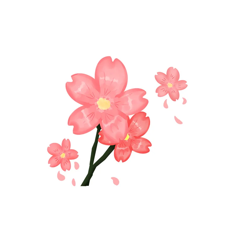 YOJA 22.6*21CM Cartoon Cherry Blossom Bedroom Wall Decor Home WC Toilet Seat Stickers T1-0394 | Дом и сад