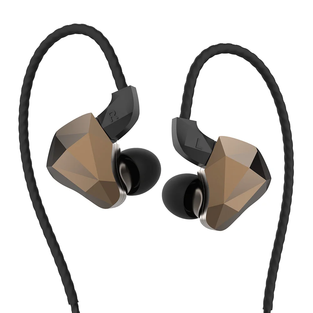 FDBRO Наушники Hi Fi DJ монитор наушники топаз 4BA + 1DD 10 мм Био диафрагма настраиваемый