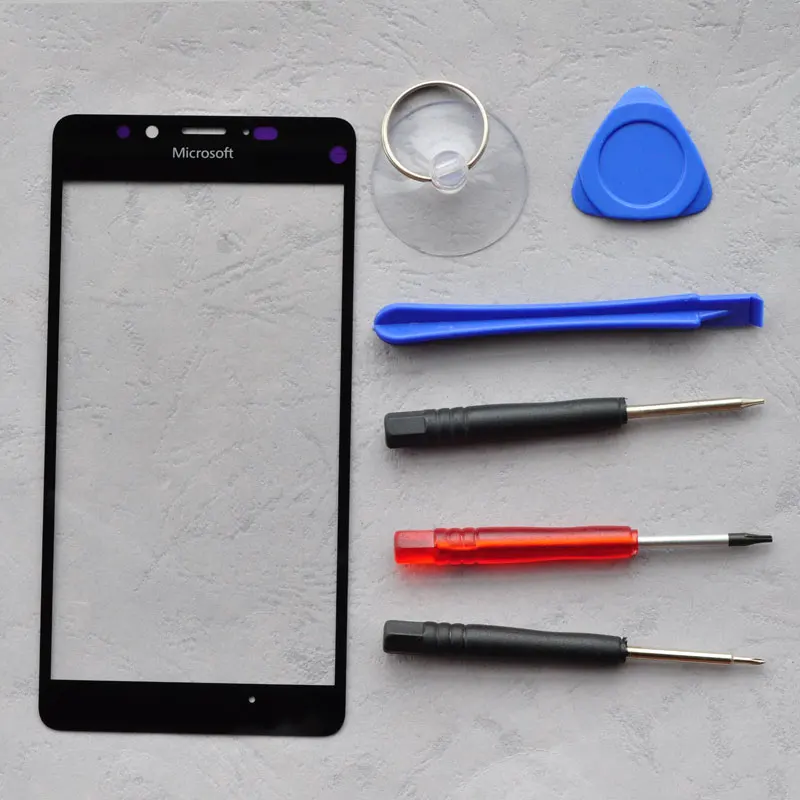 BINYEA Новая передняя внешняя крышка для Nokia Microsoft Lumia 950 стеклянная экрана объектив с