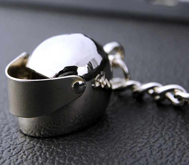 Hot Fashion Motorcycle Racing Helmet Cool Silver Metal Charm Car Key Ring Keychain Creative Party Men Gift | Украшения и