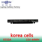Аккумулятор HSW для ноутбука, аккумулятор A41-X550A 15 в 44WH для Asus X550C X550B, Аккумулятор для ноутбука X550V X550a