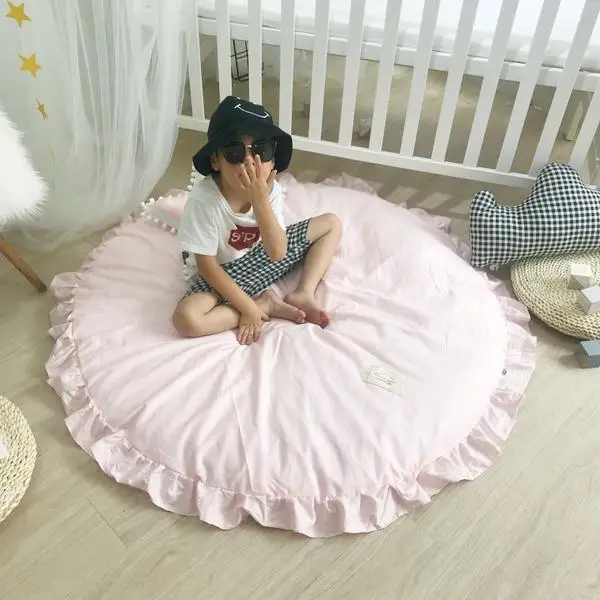 120 см размер Cutton Детская игра коврик Детский ковер пол хлопок ползать Tapete Para Bebe в
