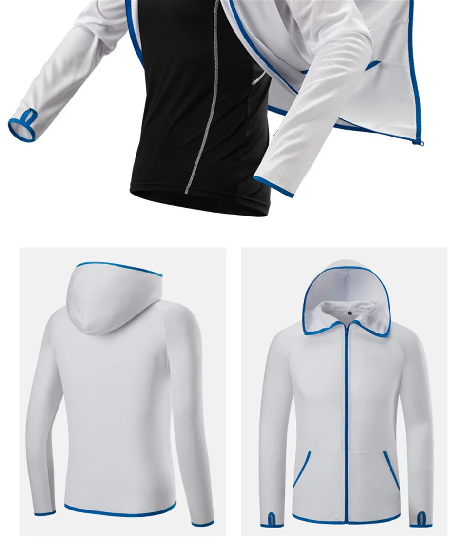 Мужская одежда для рыбалки, быстросохнущая гидрофобная одежда, Повседневная дышащая куртка с капюшоном для кемпинга, водонепроницаемая шелковая куртка WW1164