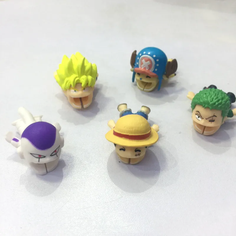 Кабель укусы мультфильм аниме животные одна деталь Dragon Ball защита для кабеля "укус" для Iphone устройство для сматывания кабеля телефон милые Кабельные укусы игрушки