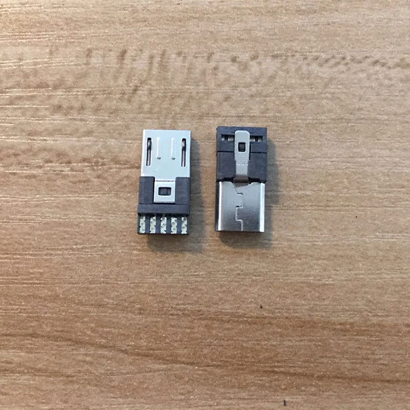 Микро USB разъем штекер 5 контактов DIY паяльный металлический корпус впрыска Джек |