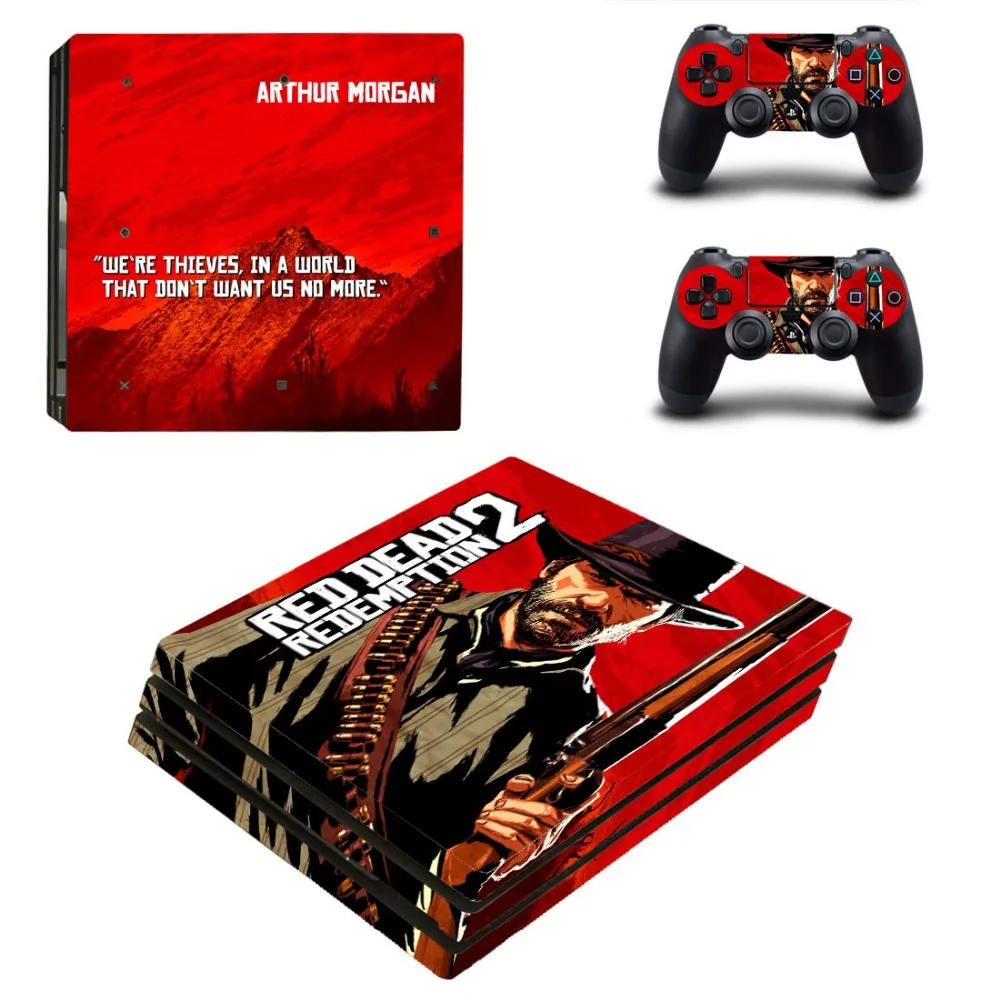 Red Dead Стикеры для Playstation 4 PS4 PRO консоли контроллера виниловые наклейки протектор Play station 4 Pro кожи игры Стикеры s