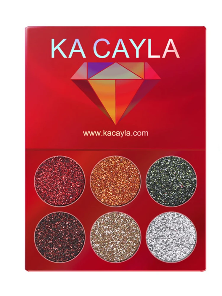 6 цветов телесные Сияющие тени для век перламутровый Макияж Блеск пигментная