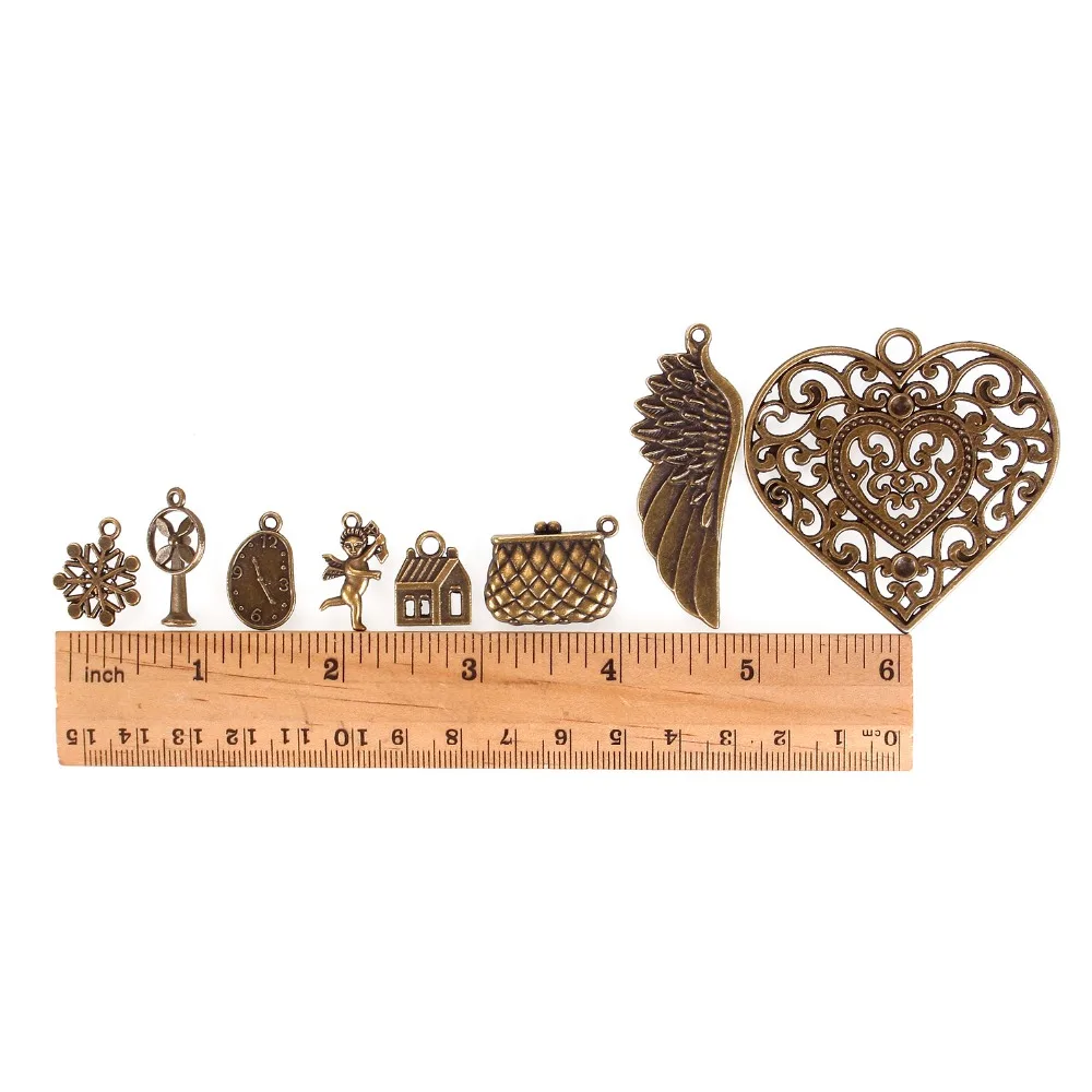 Детская одежда на рост 80, 90, 100 pcs/смешанные Тип талисманы из античной бронзы Подвеска из сплава для творчества Аксессуары для браслета Цепочки и ожерелья ювелирных изделий и ремесло#236571