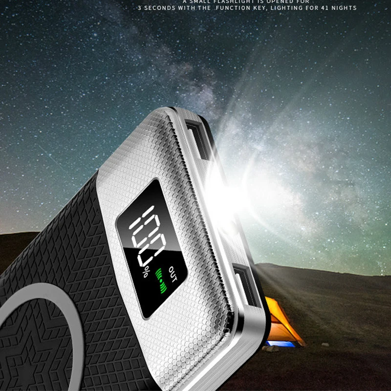 Мощность Bank 10000 mAh Беспроводной Dual USB банк Зарядное устройство Батарея случаях