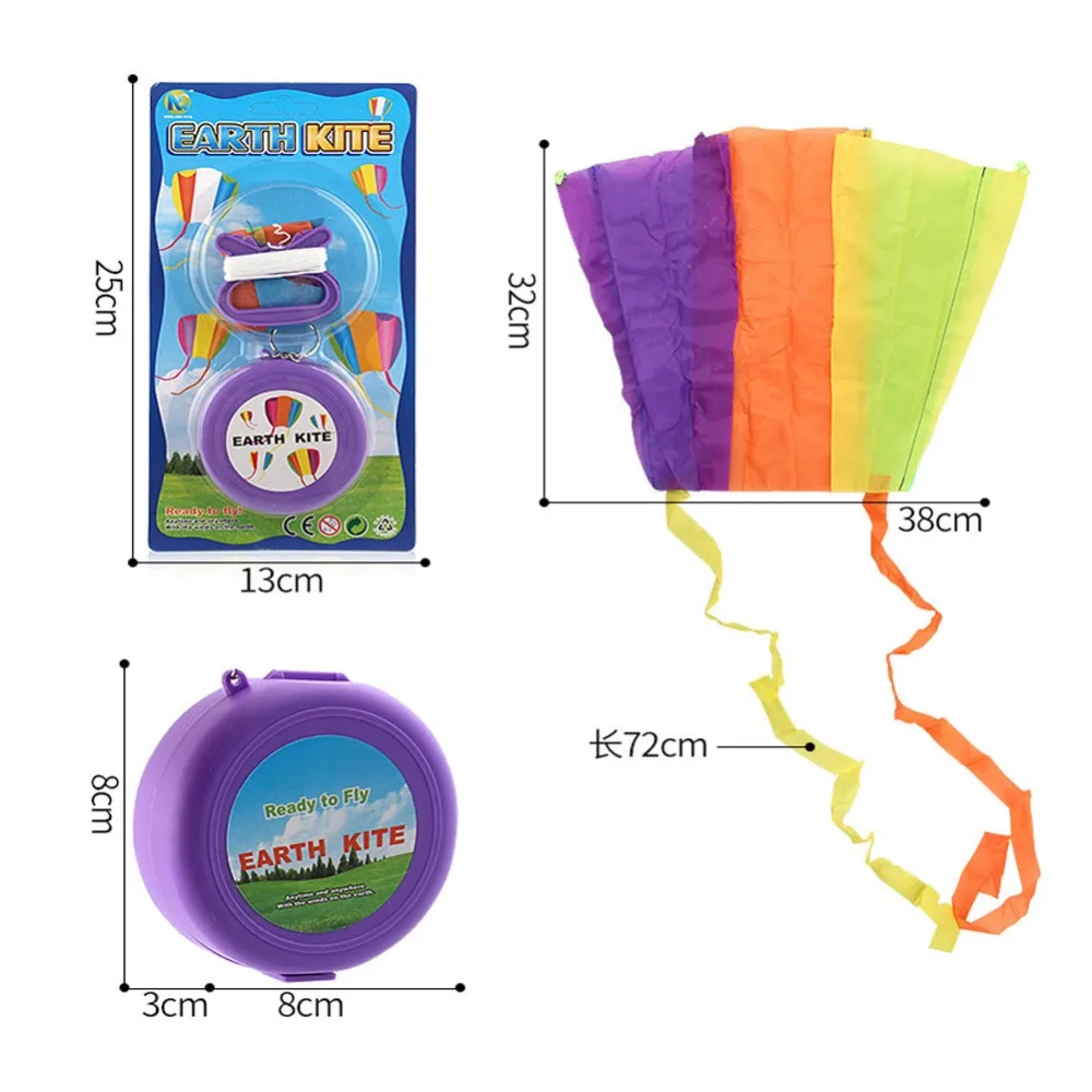 Складной карманный Летающий змей детские игрушки с чехол для хранения спорта на