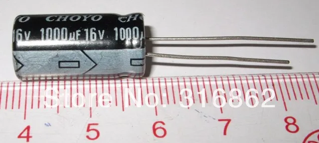 

Free Shipping 16V1000UF 16V 1000UF size 8*12 electrolytic capacitor ORIGINAL100% 100PCS/LOT Electronic Components kit