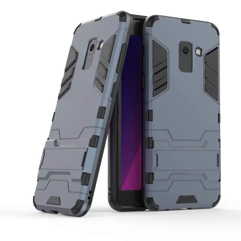 Armor Shockproof Case For Samsung Galaxy A8 2018 3D Shield PC+Silicone Phone Cover Plus | Мобильные телефоны и аксессуары