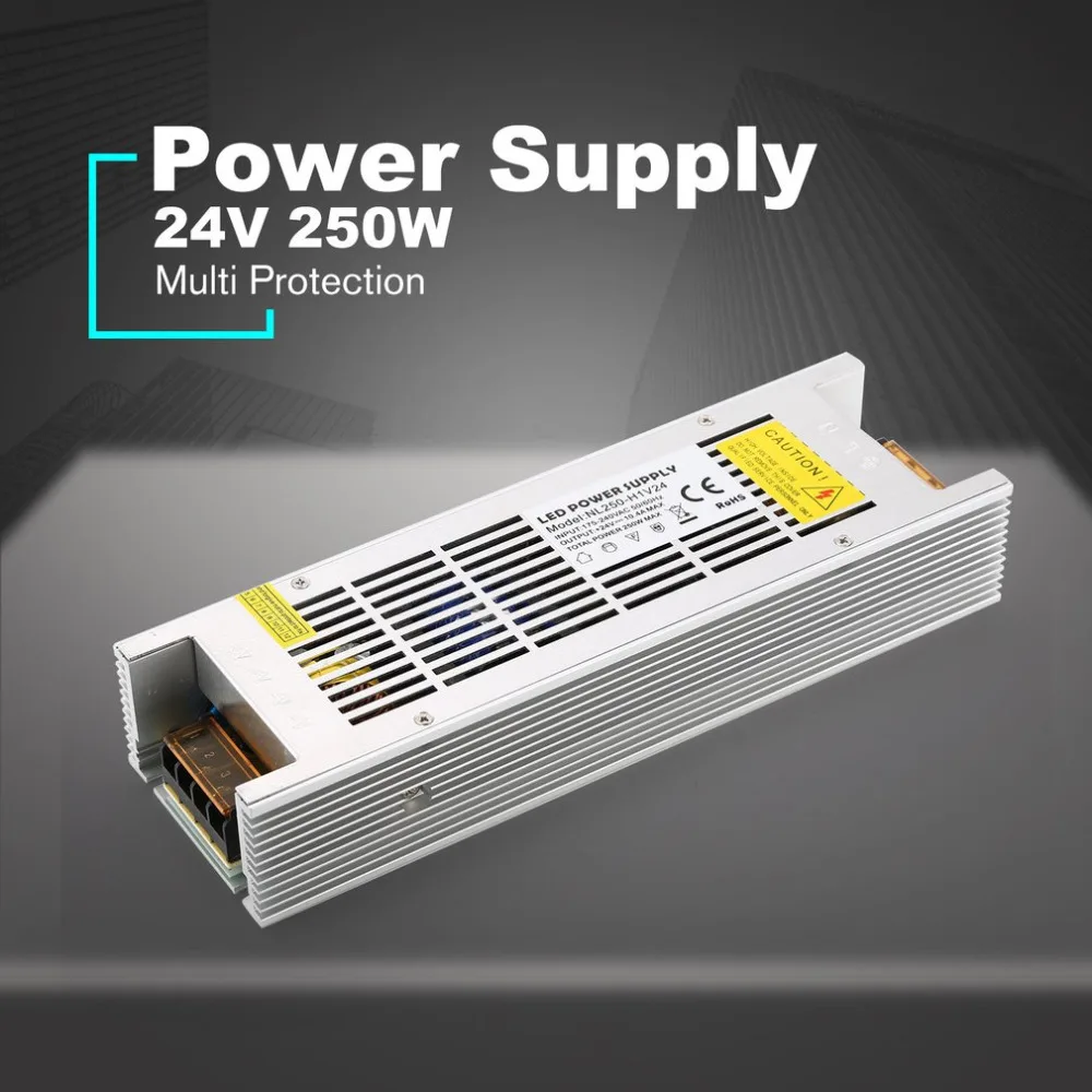 DC 24 V 250 W светодиодный выключатель питания вольтметр адаптер переключения света