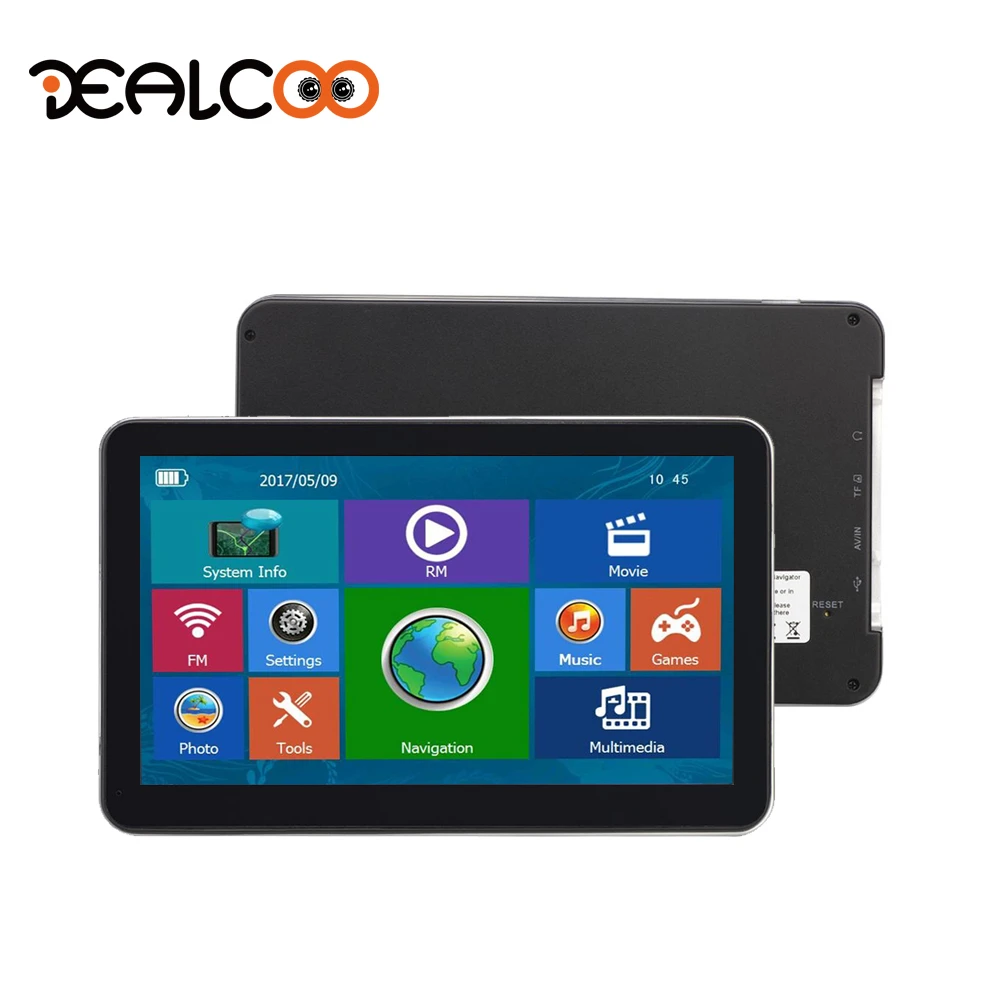 Dealcoo 7 дюймов gps навигатор для машины навигации FM 8 GB/128 м DDR/800 МГц 2015 бесплатное