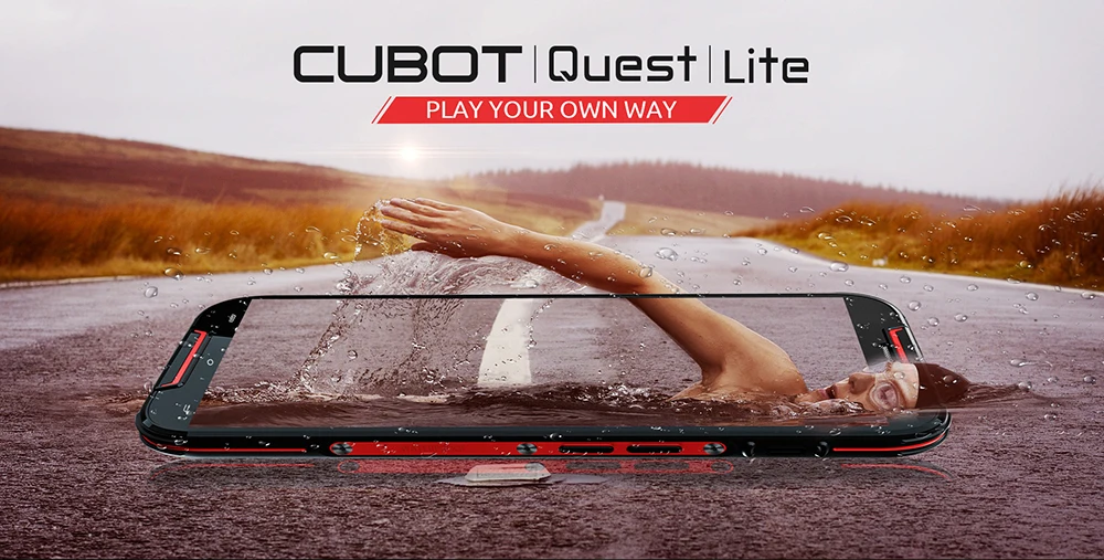 Cubot Quest Lite Android 9,0, 3 ГБ, 32 ГБ, MT6761, четырехъядерный спортивный телефон, 5,0 дюймов, IP68, водонепроницаемый, для лица, ID, 5 P, объектив, две камеры, Celular