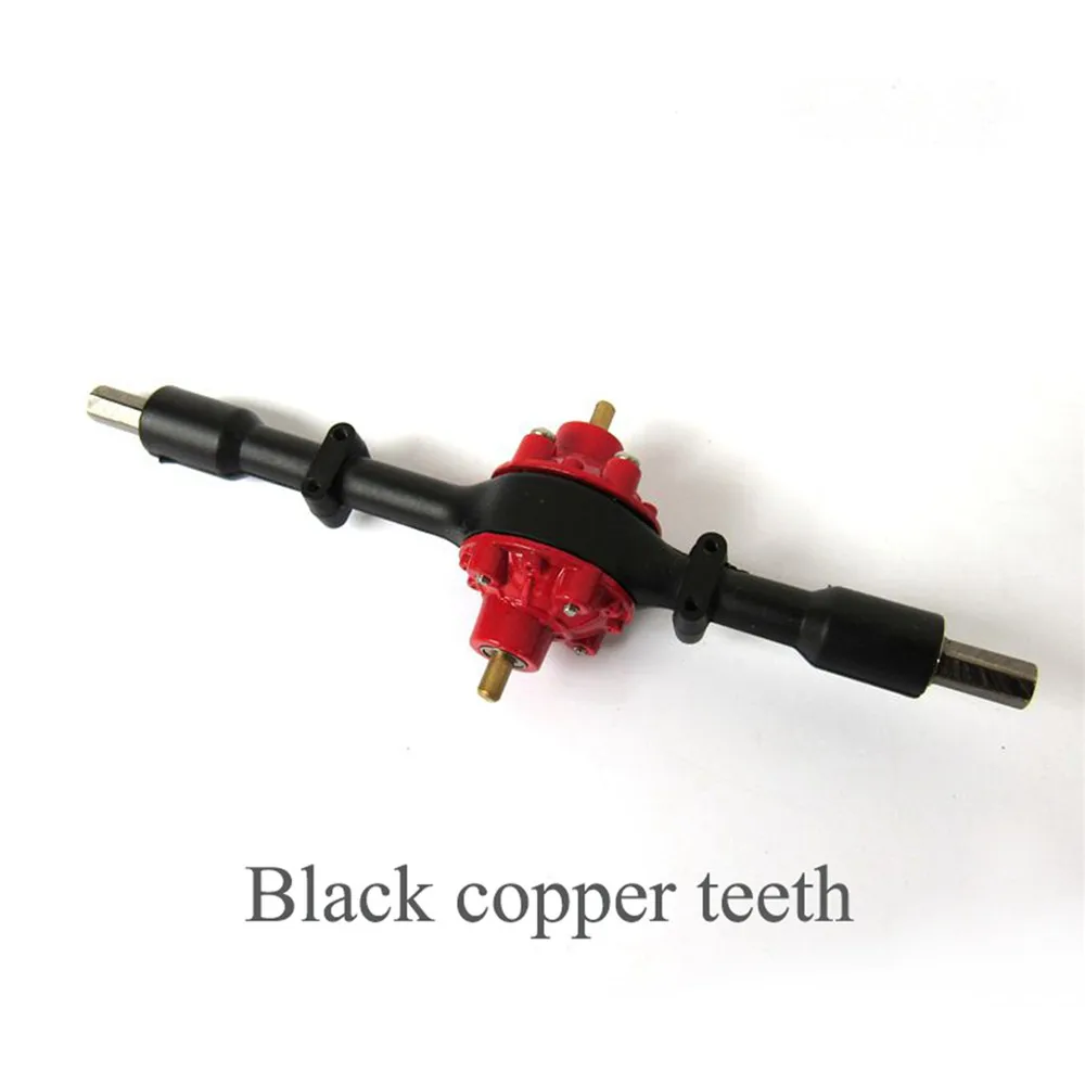 Black copper teeth Обновление металла средний мост Корпус в сборе для WPL B16 B36 Урал Грузовик RC автомобилей запчасти аксессуары - Цвет: Black copper teeth