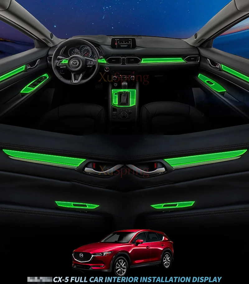 Для Mazda CX-5 CX5 KF, защитная пленка для салона автомобиля, покрытие из ТПУ, наклейка, яркий ремонт, стильный мембранный дизайн