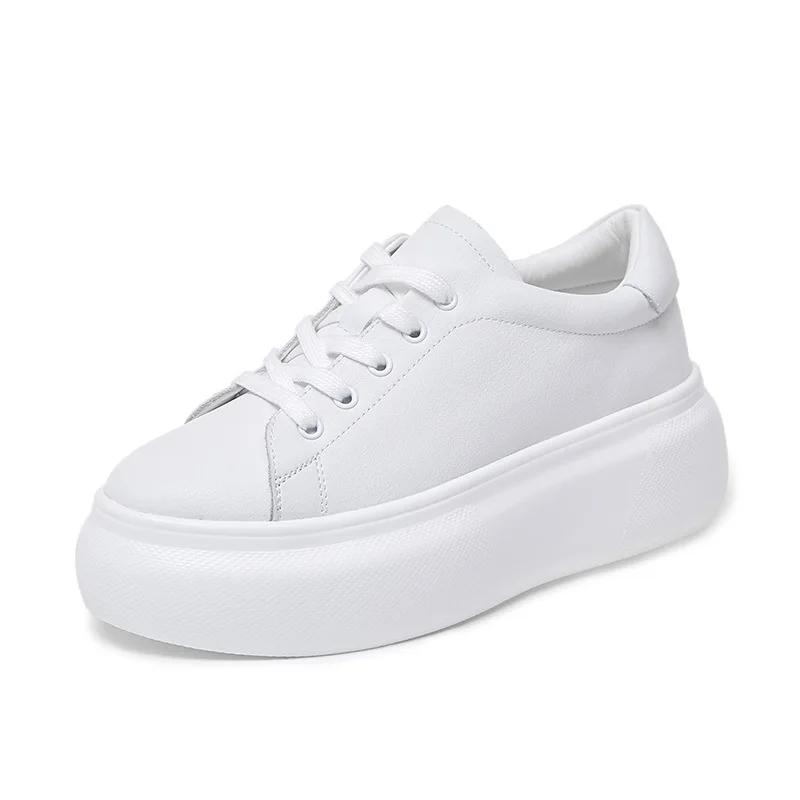 Новинка осени 2018 Стильные Простые повседневные туфли на платформе женские