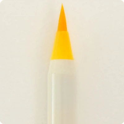 07 yellow Кавайная платиновая кисть для письма каллиграфия мультяшная ручка цветные мягкие кисти ручки канцелярские принадлежности canetas escolar - Цвет: 07 yellow