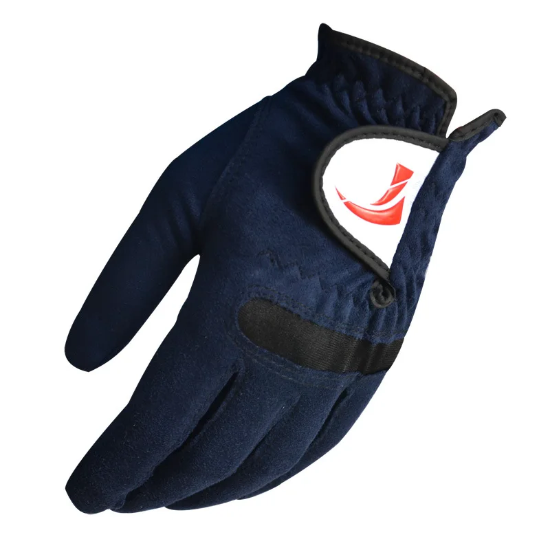 

Мужские синие регулируемые перчатки для гольфа, уличные спортивные эластичные противоскользящие перчатки для рук, дышащие мужские варежки из микрофибры D0634